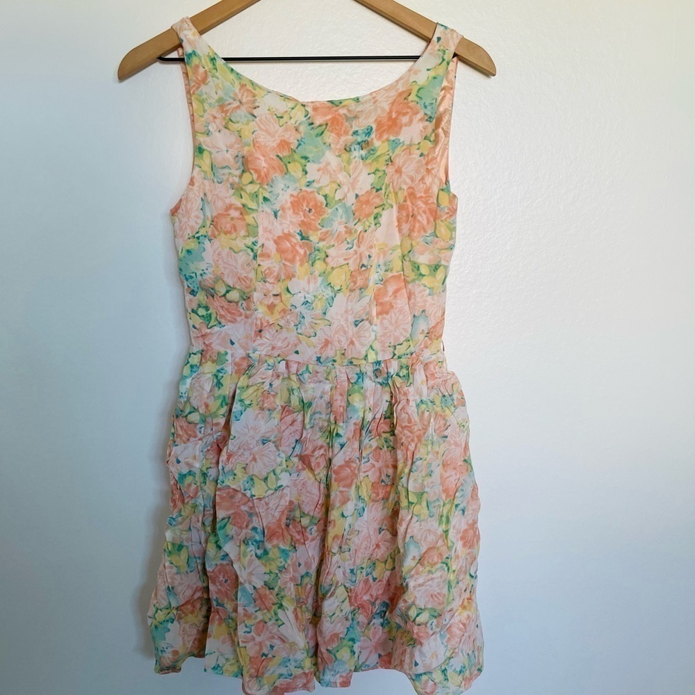 🌾 Super cute peachy skater spring dress 🌾